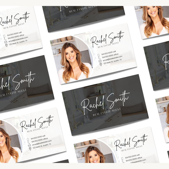 Digital Business Card & Business Card Bundle | Real Estate Marketing | Modern Real Estate Business Card | Entrepreneur | Canva Template