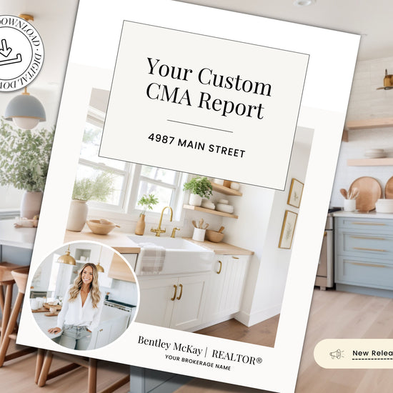Home Equity Report | CMA Packet Clients | Comparative Market Analysis | Listing Presentation | Seller Guide Real Estate Prospecting | Canva