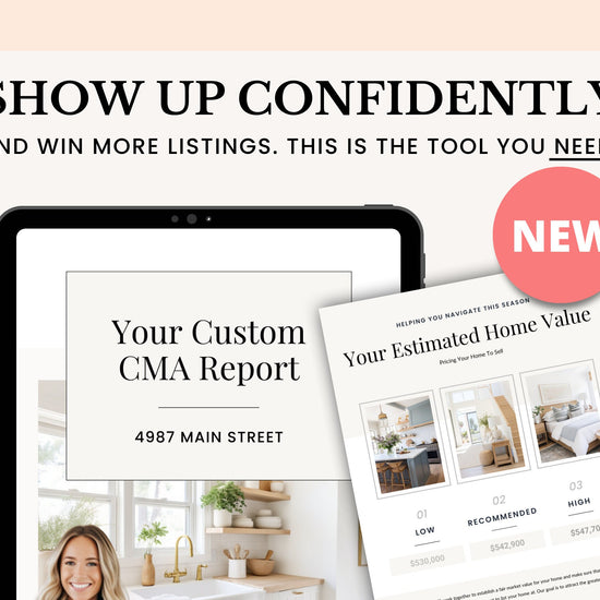Home Equity Report | CMA Packet Clients | Comparative Market Analysis | Listing Presentation | Seller Guide Real Estate Prospecting | Canva