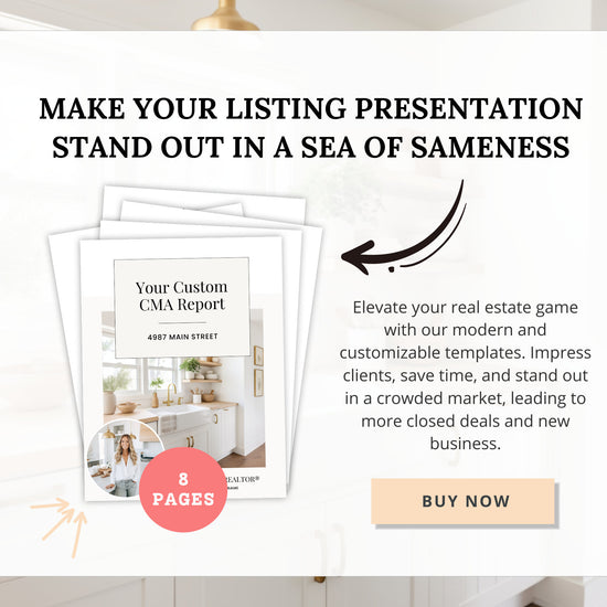 Home Equity Report | CMA Packet Clients | Comparative Market Analysis | Listing Presentation | Seller Guide Real Estate Prospecting | Canva