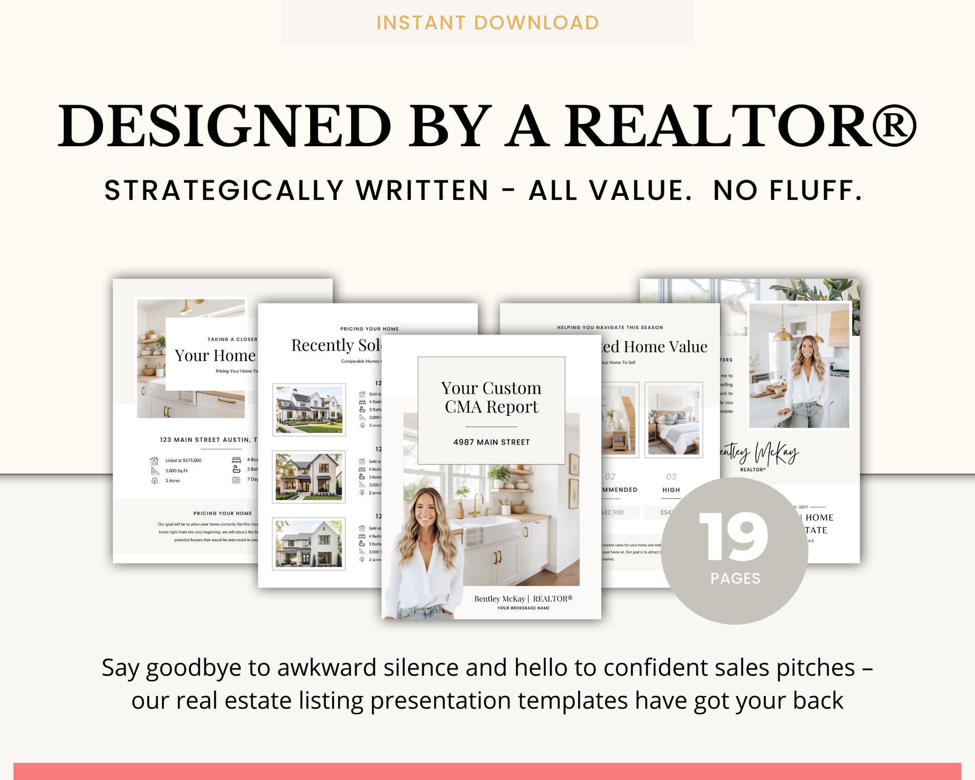 Home Equity Report | CMA Packet Clients | Comparative Market Analysis | Listing Presentation | Seller Guide Real Estate Prospecting | Canva