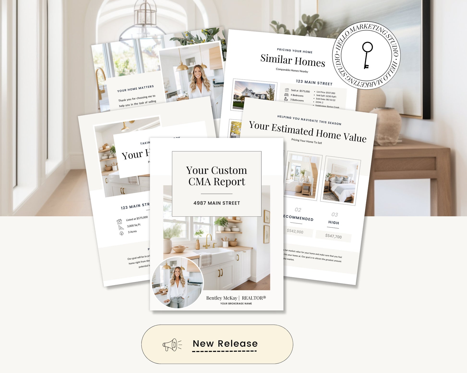 Home Equity Report | CMA Packet Clients | Comparative Market Analysis | Listing Presentation | Seller Guide Real Estate Prospecting | Canva