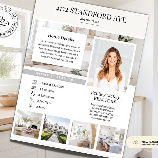 Open House Packet | Listing Flyer | Open House Sign In Sheet | Real Estate Marketing | Home Buyer Guide | Real Estate Home Feature Sheet