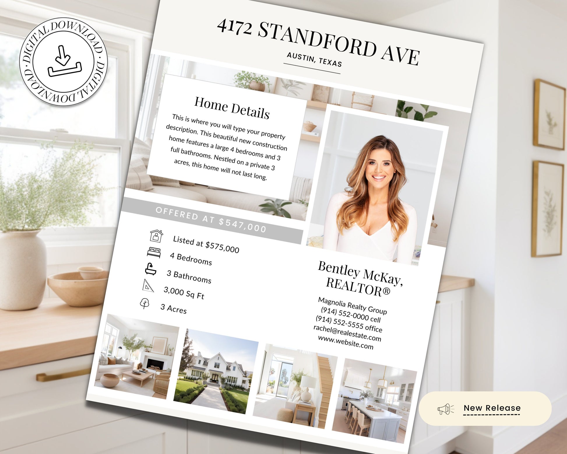 Open House Packet | Listing Flyer | Open House Sign In Sheet | Real Estate Marketing | Home Buyer Guide | Real Estate Home Feature Sheet