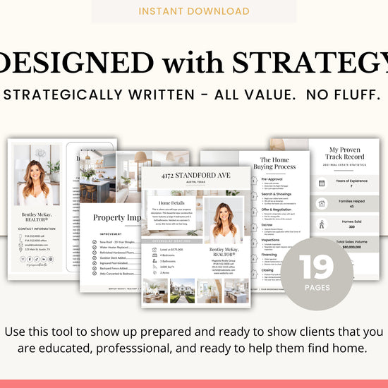 Open House Packet | Listing Flyer | Open House Sign In Sheet | Real Estate Marketing | Home Buyer Guide | Real Estate Home Feature Sheet
