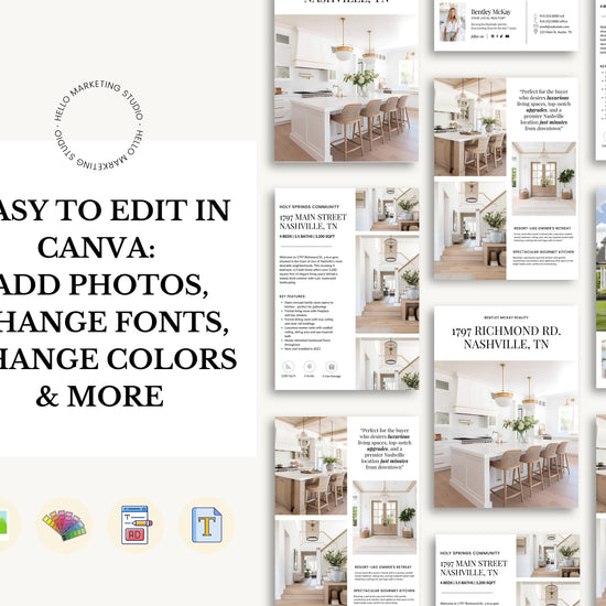 Real Estate Brochure | Property Brochure | Open House Brochure | For Sale Flyer | Listing Flyer | Real Estate Marketing | Brochure Template