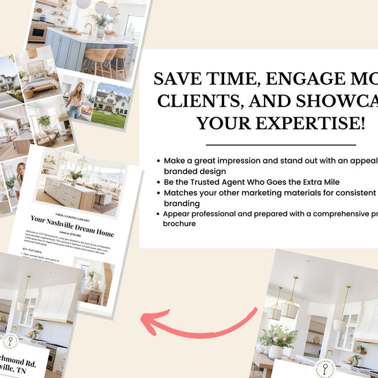 Real Estate Brochure | Property Brochure | Open House Brochure | For Sale Flyer | Listing Flyer | Real Estate Marketing | Brochure Template