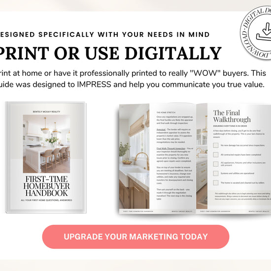 First-Time Home Buyer Guide | Home Buyer Packet | Real Estate Marketing | Real Estate Canva Template | Buyer Roadmap | First-Time Home Buyer