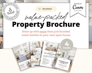 Real Estate Brochure | Property Brochure | Open House Brochure | For Sale Flyer | Listing Flyer | Real Estate Marketing | Brochure Template