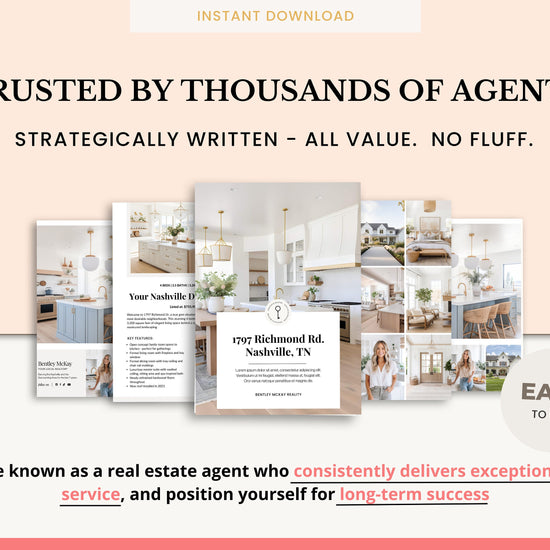 Real Estate Brochure | Property Brochure | Open House Brochure | For Sale Flyer | Listing Flyer | Real Estate Marketing | Brochure Template