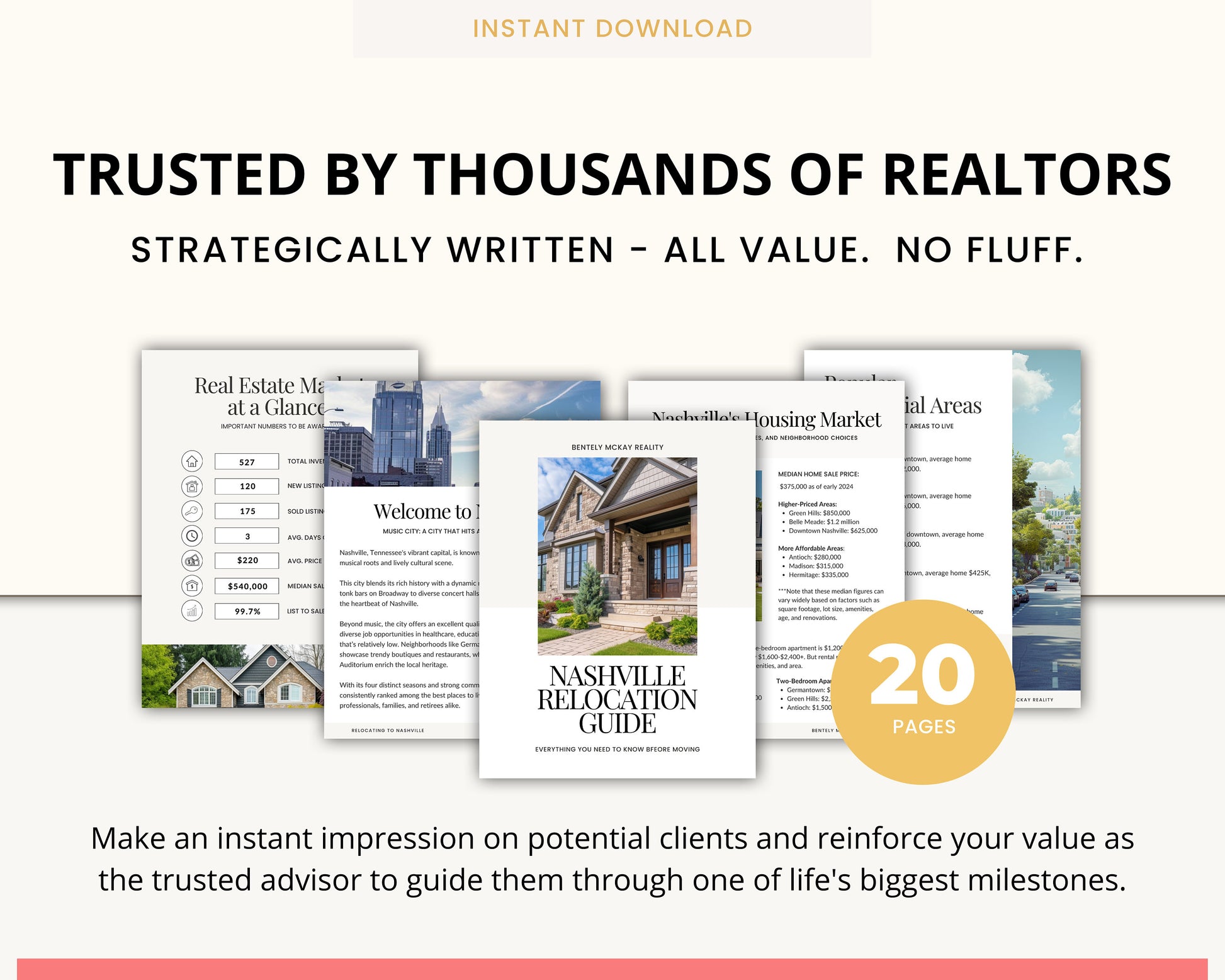 Real Estate Relocation Packet | City Welcome Guide | Lead Magnet | Realtor Marketing | Local Guide Template | City Guide Lead Magnet | Canva