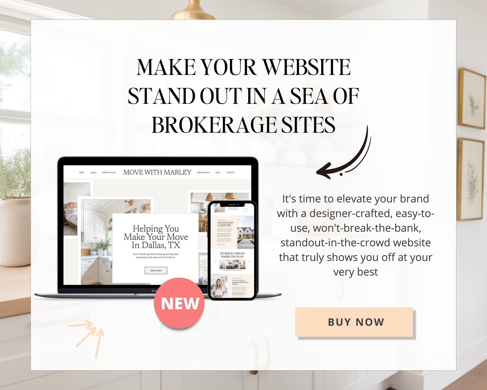 Real Estate Showit Website | Real Estate Agent Website Template | Showit Website Template | Website for Real Estate Marketing | Real Estate