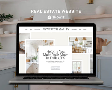 Real Estate Showit Website | Real Estate Agent Website Template | Showit Website Template | Website for Real Estate Marketing | Real Estate