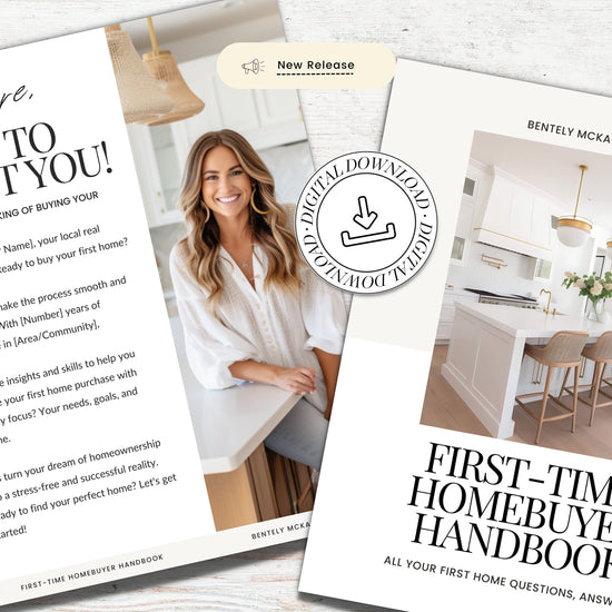 First-Time Home Buyer Handbook | Buyer Packet | Real Estate Marketing | Real Estate Canva Template | Buyer Roadmap | First-Time Home Buyer