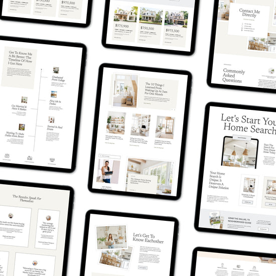 Real Estate Showit Website | Real Estate Agent Website Template | Showit Website Template | Website for Real Estate Marketing | Real Estate