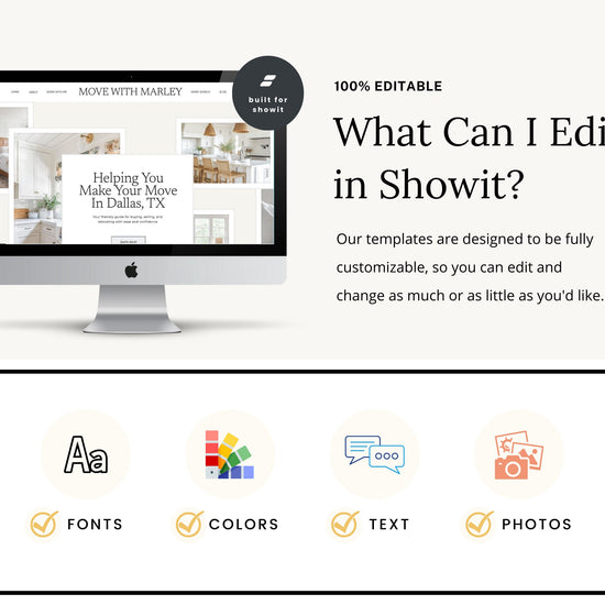 Real Estate Showit Website | Real Estate Agent Website Template | Showit Website Template | Website for Real Estate Marketing | Real Estate