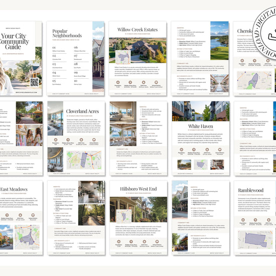 Neighborhood Guide | Community Guide | Real Estate Local Guide Template | Real Estate Community Guide | Local Community City Guide | Canva