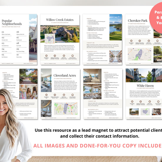 Neighborhood Guide | Community Guide | Real Estate Local Guide Template | Real Estate Community Guide | Local Community City Guide | Canva