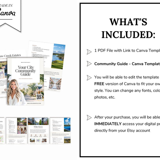 Neighborhood Guide | Community Guide | Real Estate Local Guide Template | Real Estate Community Guide | Local Community City Guide | Canva