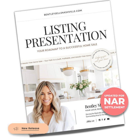 Real Estate Listing Presentation | NAR Settlement | Real Estate Marketing | Real Estate Canva Template | Listing Consultation | Home Seller