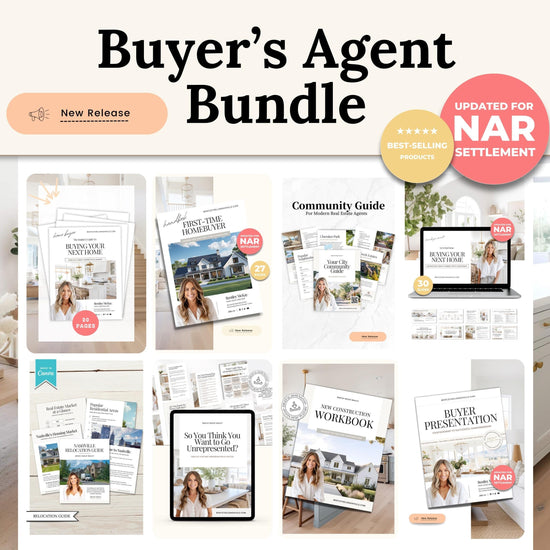 Real Estate Buyer's Agent Bundle | NAR Settlement | Buyer's Agent Bundle | Home Buyer Guides | First-Time Home Buyer | Relocation Guides |