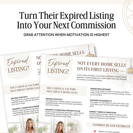 Real Estate Expired Listing Flyer | Real Estate Marketing | Canva Template | Real Estate Template | New Agent Flyer | Expired Listing Letter
