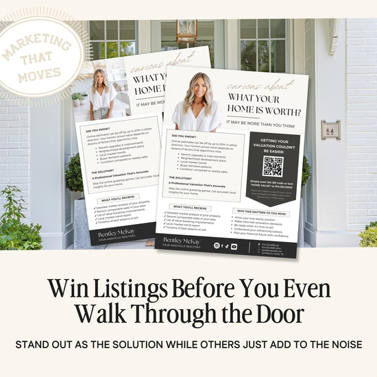 Home Value Marketing Flyer | Real Estate Canva Template | CMA Property Flyer | CMA Mailer | CMA Lead Magnet | Real Estate Lead Magnet Flyer