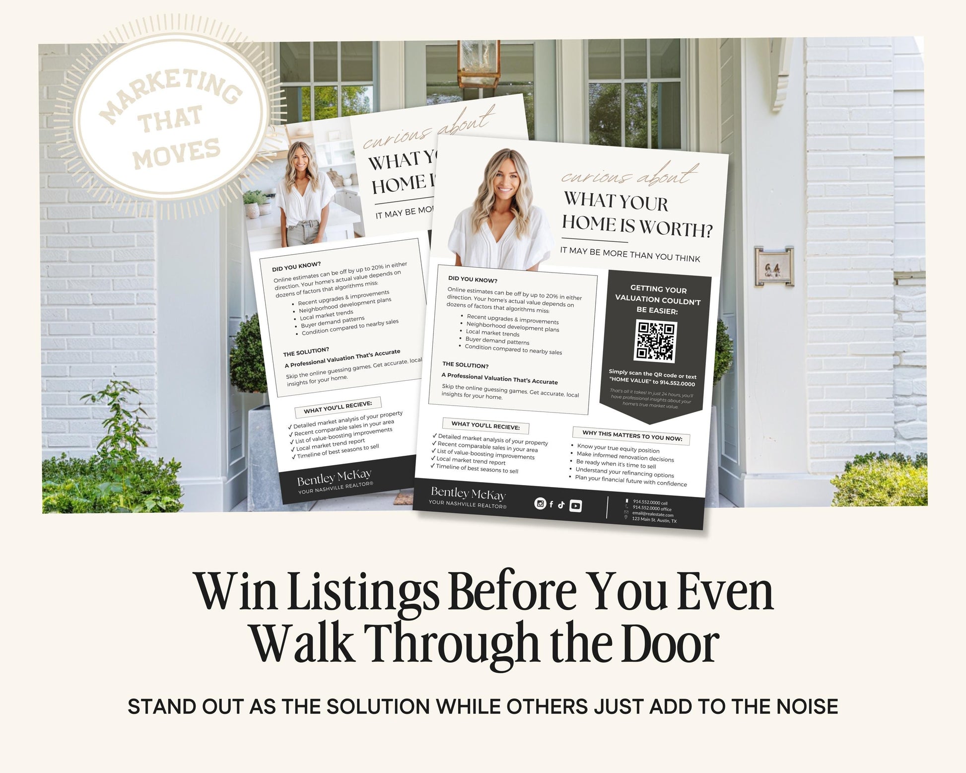 Home Value Marketing Flyer | Real Estate Canva Template | CMA Property Flyer | CMA Mailer | CMA Lead Magnet | Real Estate Lead Magnet Flyer