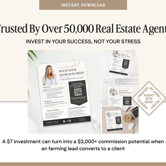 Home Value Marketing Flyer | Real Estate Canva Template | CMA Property Flyer | CMA Mailer | CMA Lead Magnet | Real Estate Lead Magnet Flyer