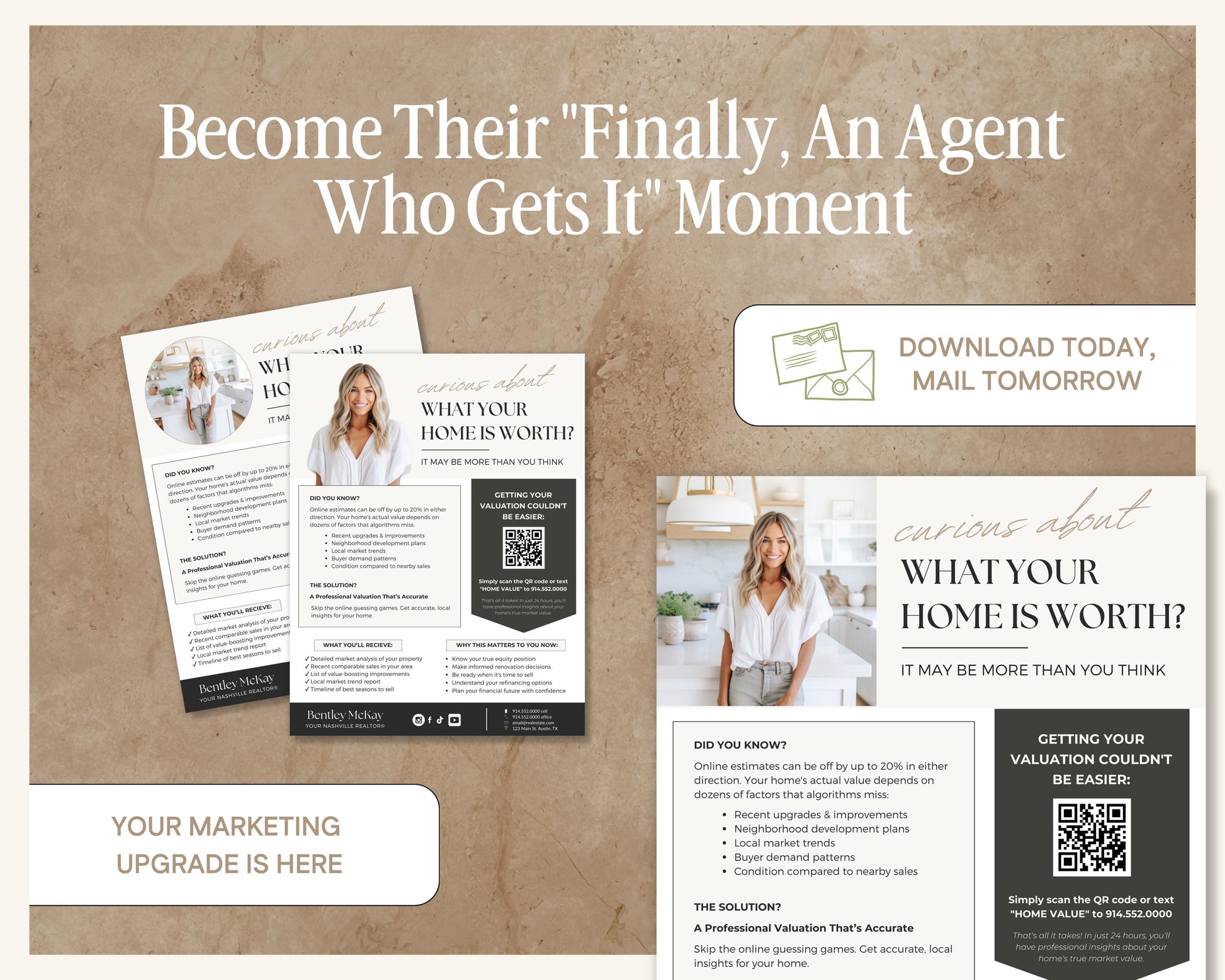 Home Value Marketing Flyer | Real Estate Canva Template | CMA Property Flyer | CMA Mailer | CMA Lead Magnet | Real Estate Lead Magnet Flyer