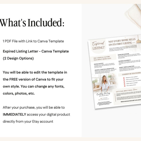 Real Estate Expired Listing Flyer | Real Estate Marketing | Canva Template | Real Estate Template | New Agent Flyer | Expired Listing Letter