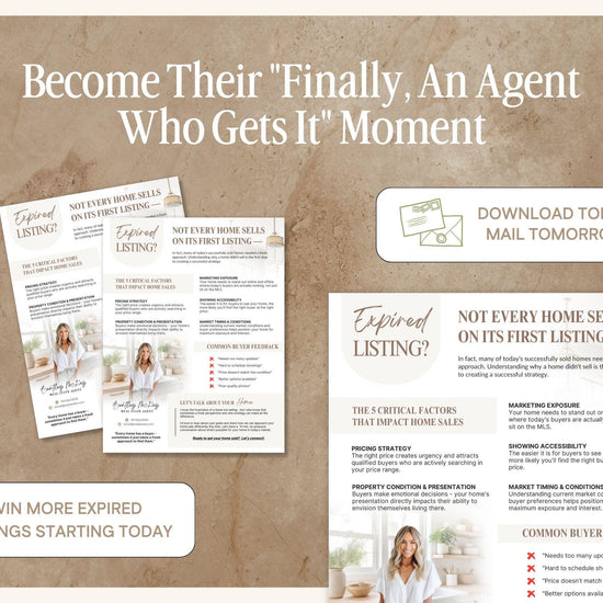 Real Estate Expired Listing Flyer | Real Estate Marketing | Canva Template | Real Estate Template | New Agent Flyer | Expired Listing Letter