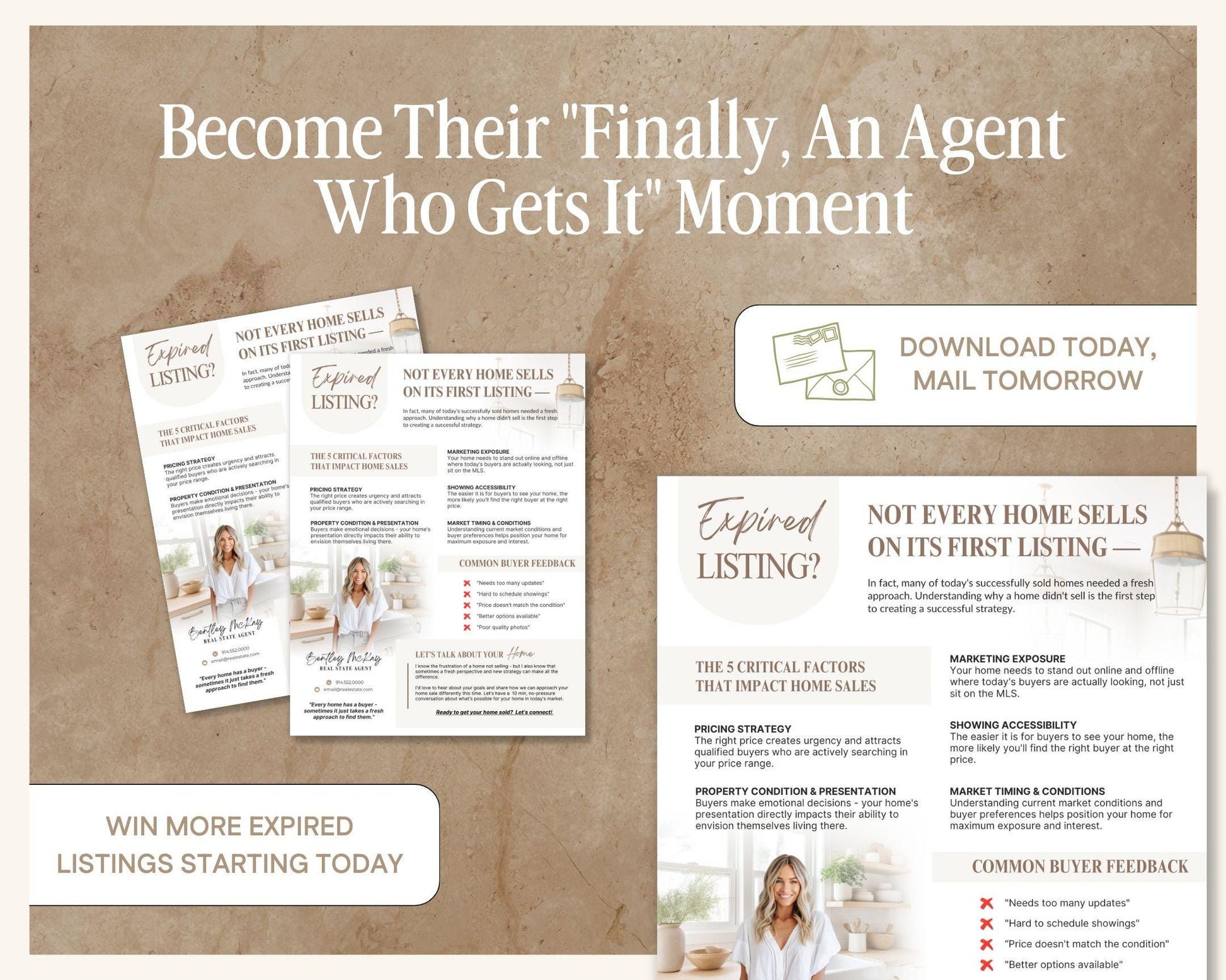 Real Estate Expired Listing Flyer | Real Estate Marketing | Canva Template | Real Estate Template | New Agent Flyer | Expired Listing Letter