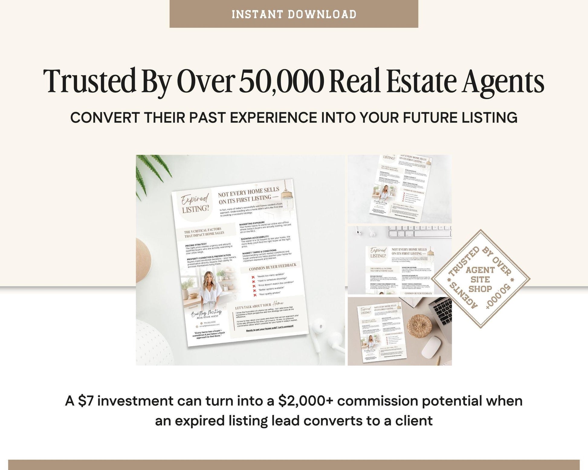 Real Estate Expired Listing Flyer | Real Estate Marketing | Canva Template | Real Estate Template | New Agent Flyer | Expired Listing Letter