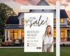 Real Estate Yard Sign Template | For Sale Sign | Property Sign | Modern For Sale Sign | Real Estate Sold Sign | Canva For Sale | Sign Rider