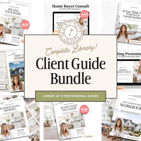 Real Estate Client Guide Bundle | Real Estate Marketing | Seller Guides | Buyer Guides | Seller Guides | Real Estate Client Guides | Canva