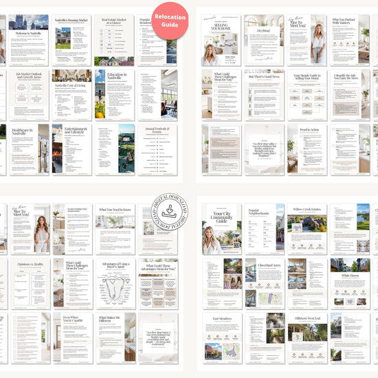 Real Estate Client Guide Bundle | Real Estate Marketing | Seller Guides | Buyer Guides | Seller Guides | Real Estate Client Guides | Canva