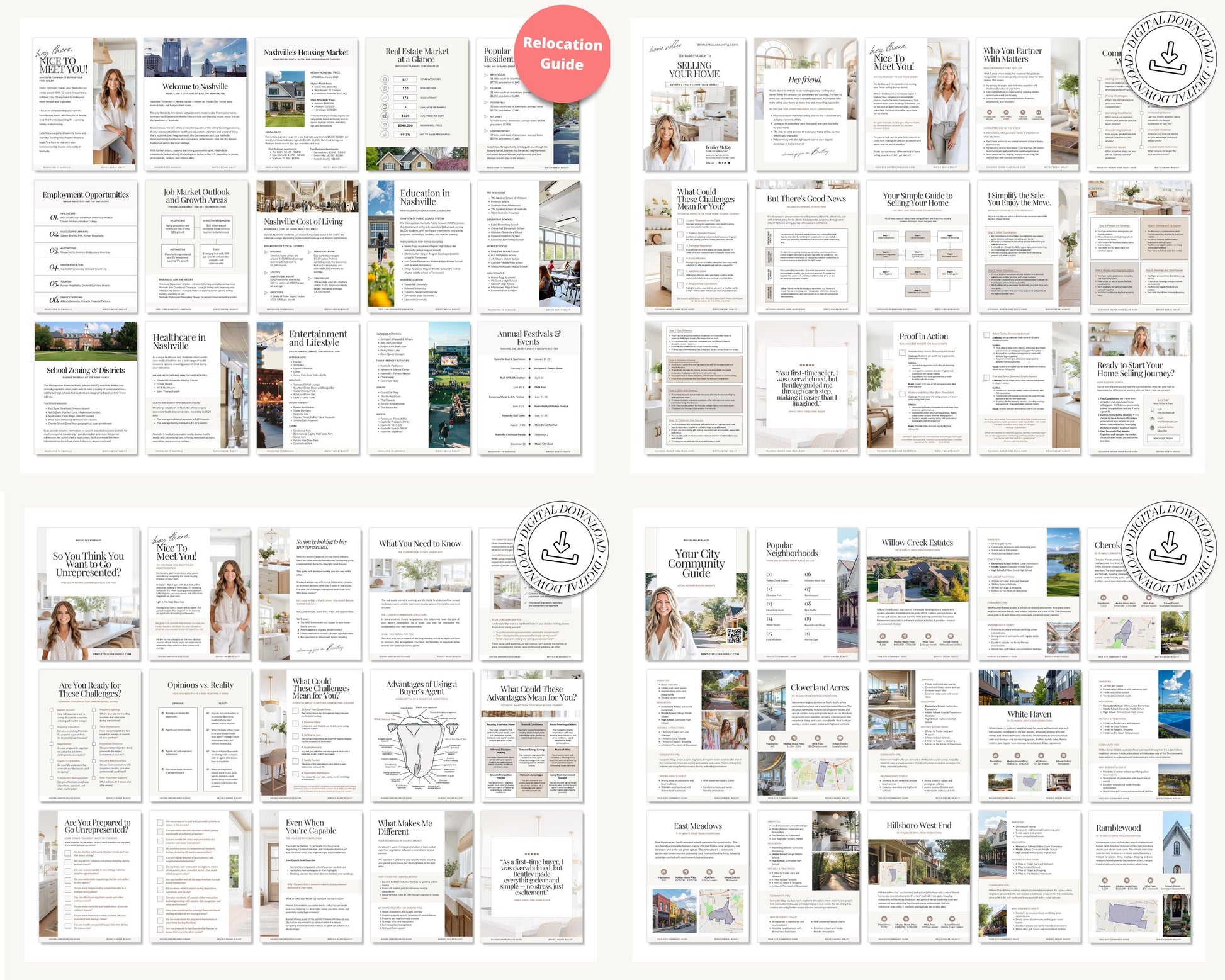 Real Estate Client Guide Bundle | Real Estate Marketing | Seller Guides | Buyer Guides | Seller Guides | Real Estate Client Guides | Canva