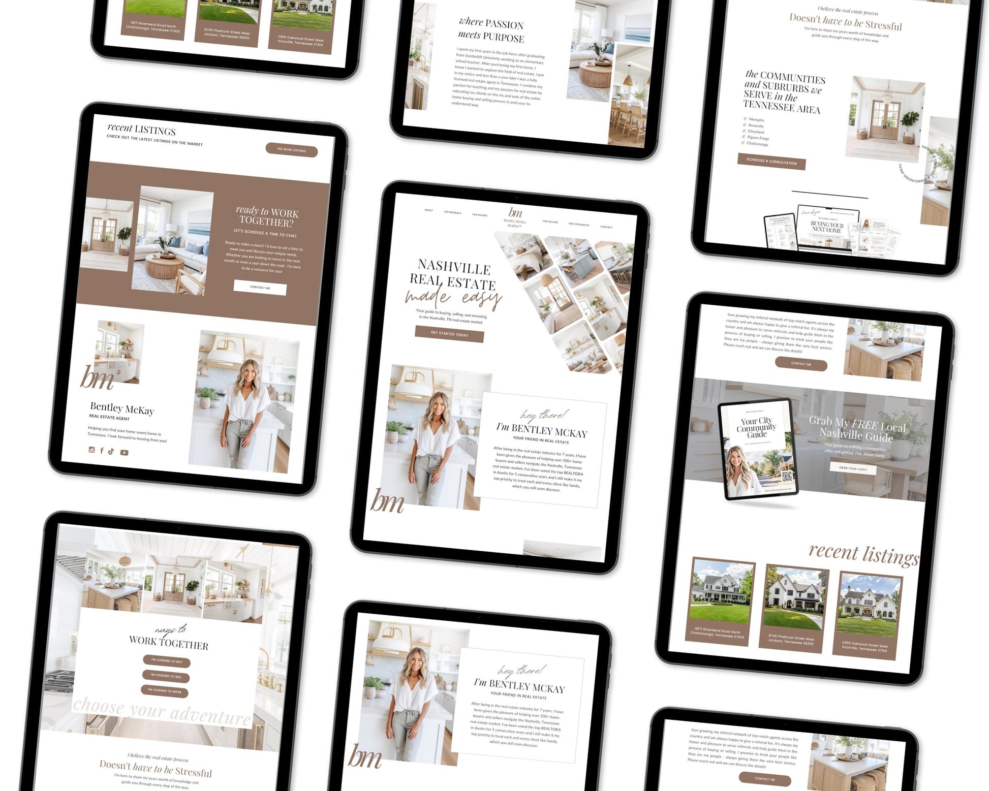 Real Estate Canva Website Template | Real Estate Agent Website Template | Landing Page | Lead Magnet | Home Buyer Guide | Home Seller Guide