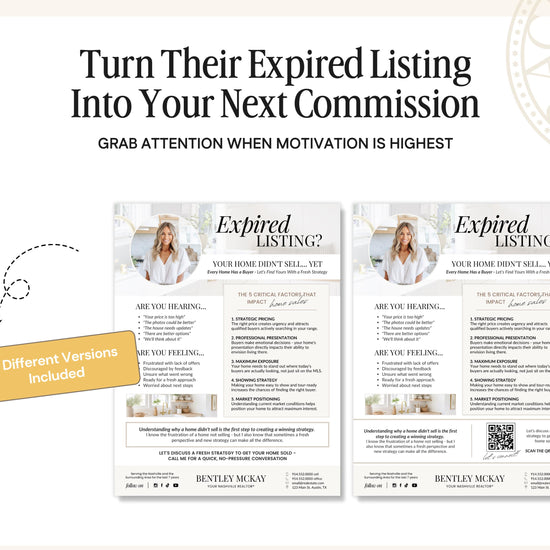 Real Estate Expired Listing Flyer | Real Estate Marketing | Canva Template | Real Estate Template | New Agent Flyer | Expired Listing Letter