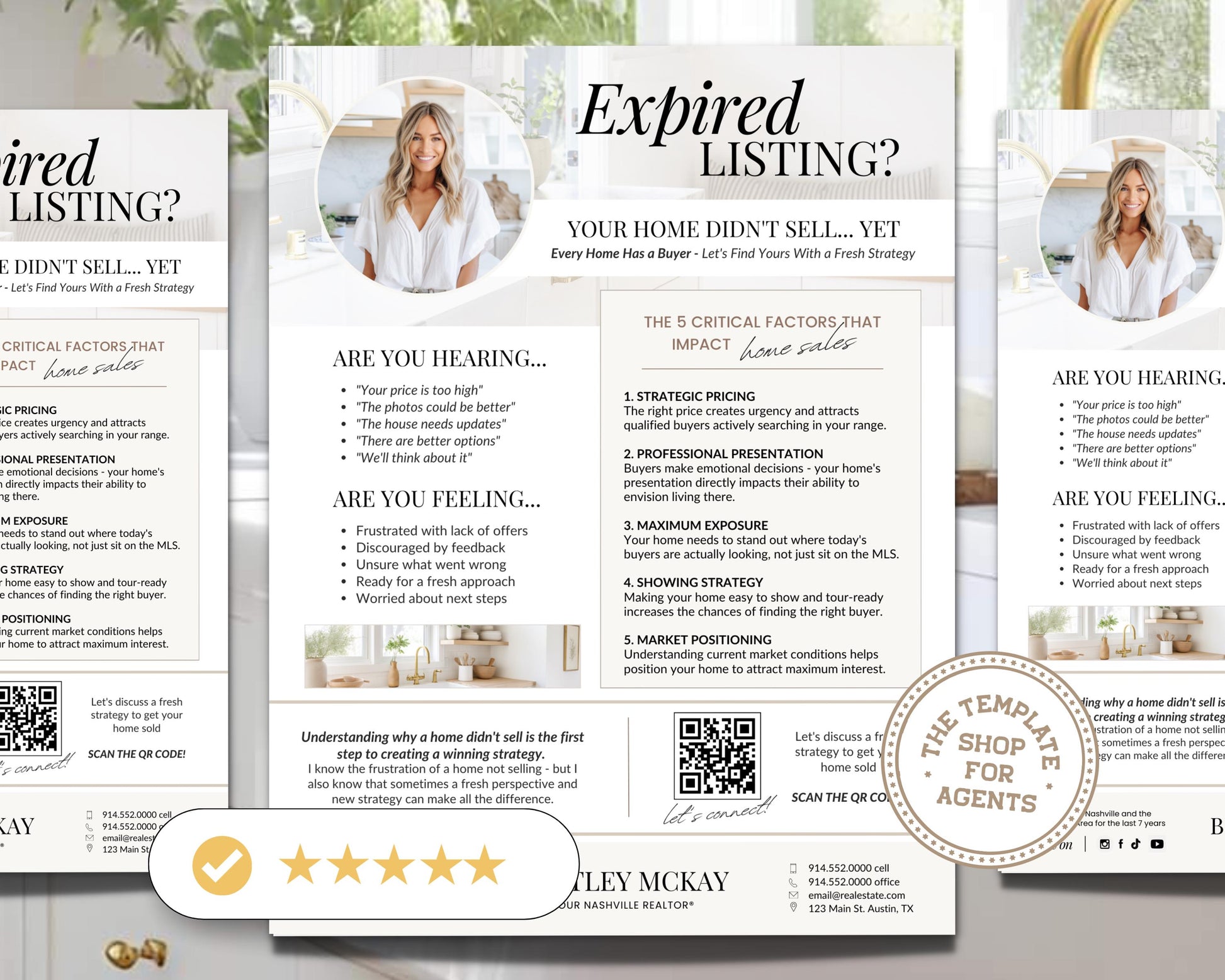 Real Estate Expired Listing Flyer | Real Estate Marketing | Canva Template | Real Estate Template | New Agent Flyer | Expired Listing Letter