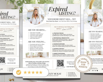 Real Estate Expired Listing Flyer | Real Estate Marketing | Canva Template | Real Estate Template | New Agent Flyer | Expired Listing Letter