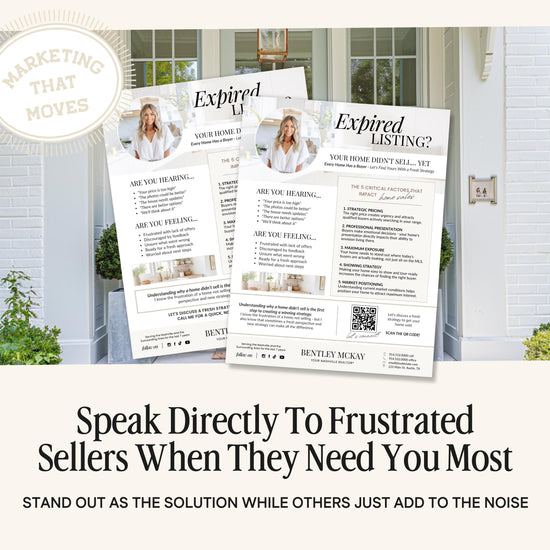 Real Estate Expired Listing Flyer | Real Estate Marketing | Canva Template | Real Estate Template | New Agent Flyer | Expired Listing Letter