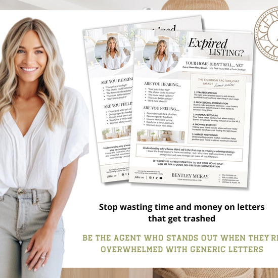 Real Estate Expired Listing Flyer | Real Estate Marketing | Canva Template | Real Estate Template | New Agent Flyer | Expired Listing Letter
