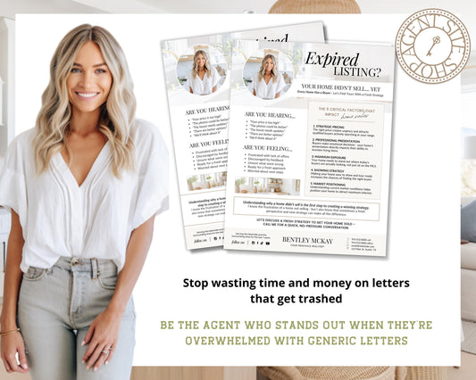 Real Estate Expired Listing Flyer | Real Estate Marketing | Canva Template | Real Estate Template | New Agent Flyer | Expired Listing Letter
