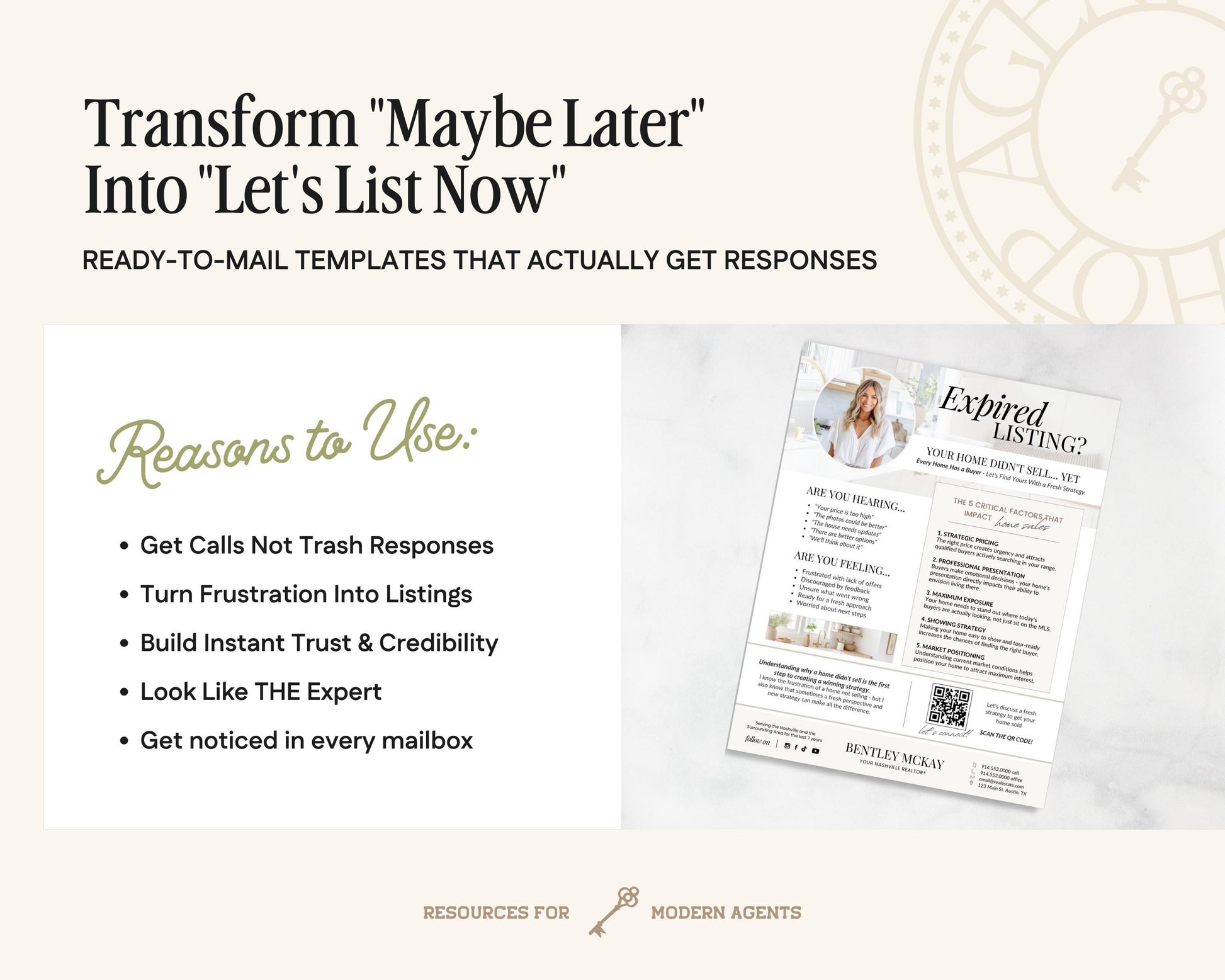 Real Estate Expired Listing Flyer | Real Estate Marketing | Canva Template | Real Estate Template | New Agent Flyer | Expired Listing Letter