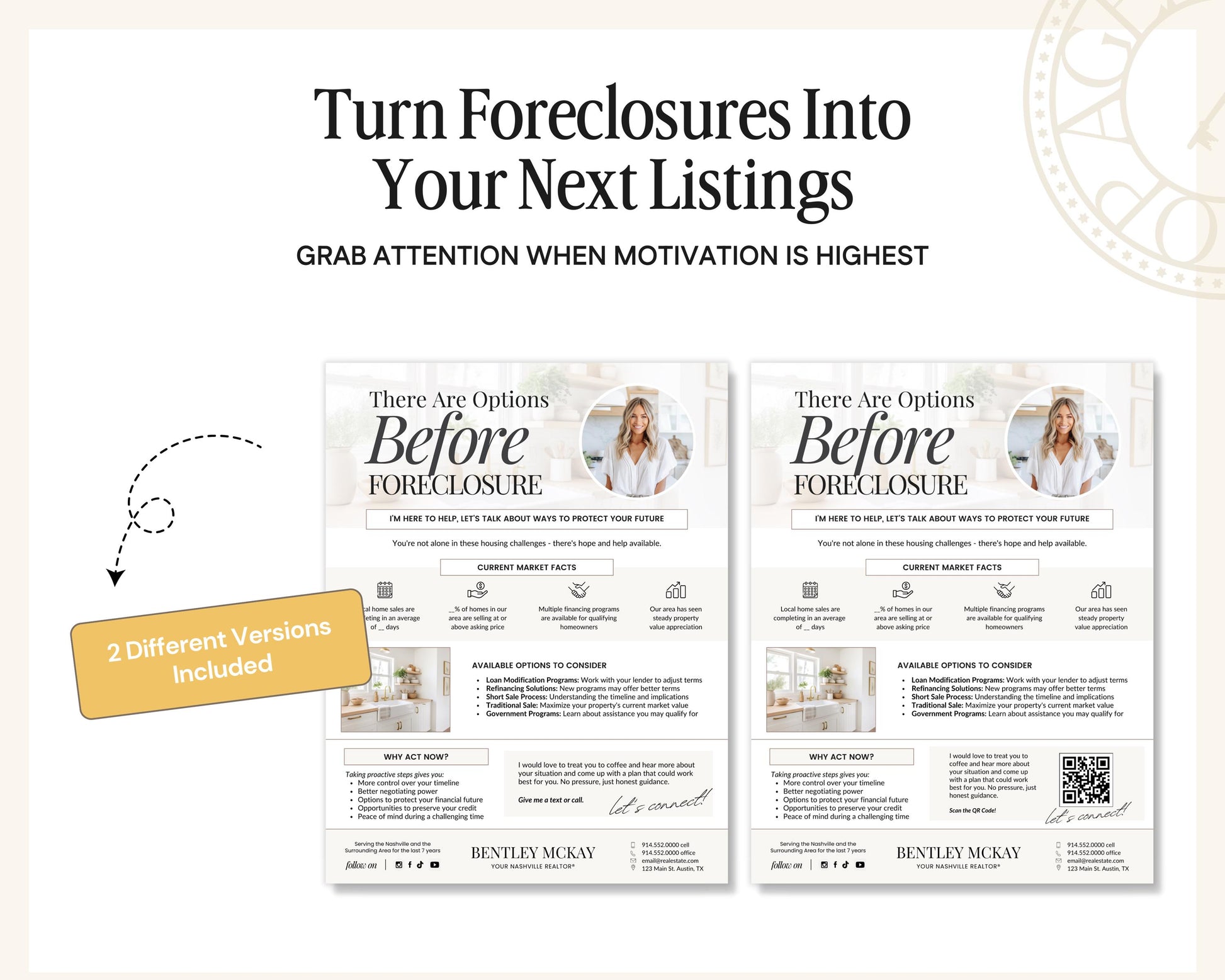 Foreclosure Real Estate Flyer | Real Estate Marketing | Canva Template | Real Estate Template | Pre-Foreclosure | Pre-Foreclosure Mailer