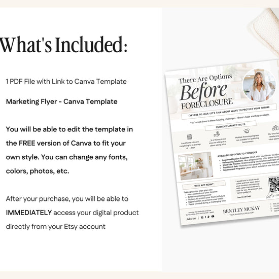 Foreclosure Real Estate Flyer | Real Estate Marketing | Canva Template | Real Estate Template | Pre-Foreclosure | Pre-Foreclosure Mailer