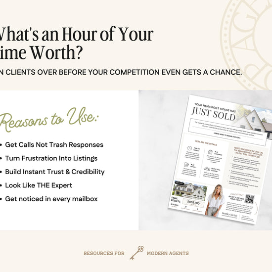 Real Estate Sold Neighbor's House Flyer | Just Sold Letter | Real Estate Mailer | Real Estate Farming Flyer | Real Estate Marketing | Canva
