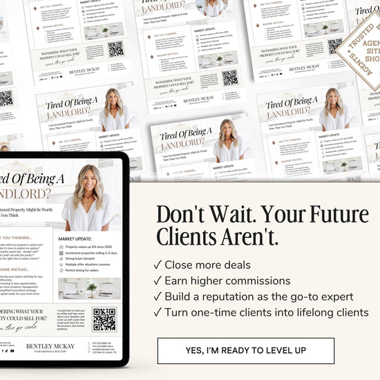 Absentee Ownership Flyer | Real Estate Marketing | Canva Template | Real Estate Template | Landlord Into Listing | Absentee Ownership Letter